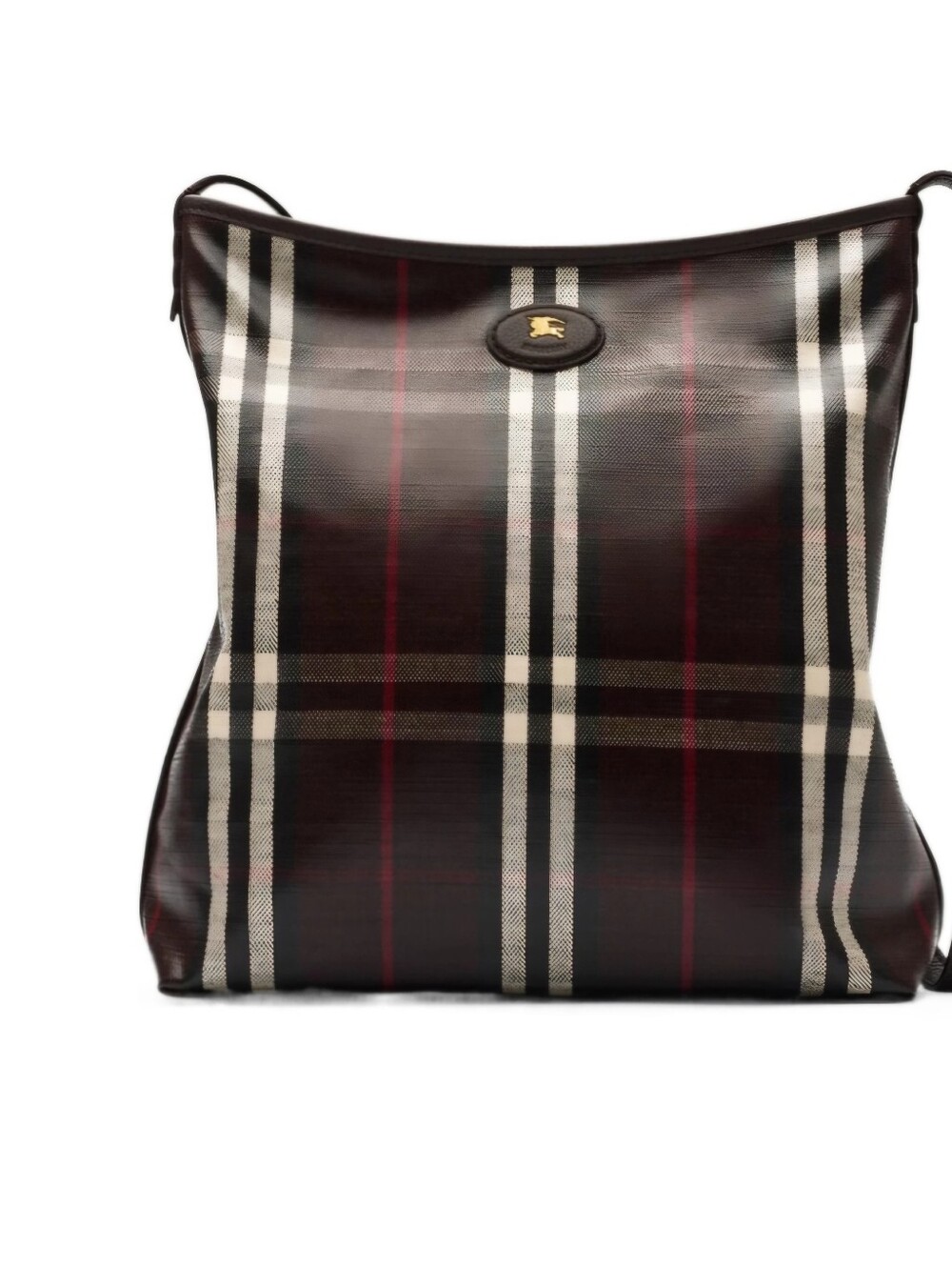 Burberry Highlands Small Coated Check Shoulder Bag Nwt